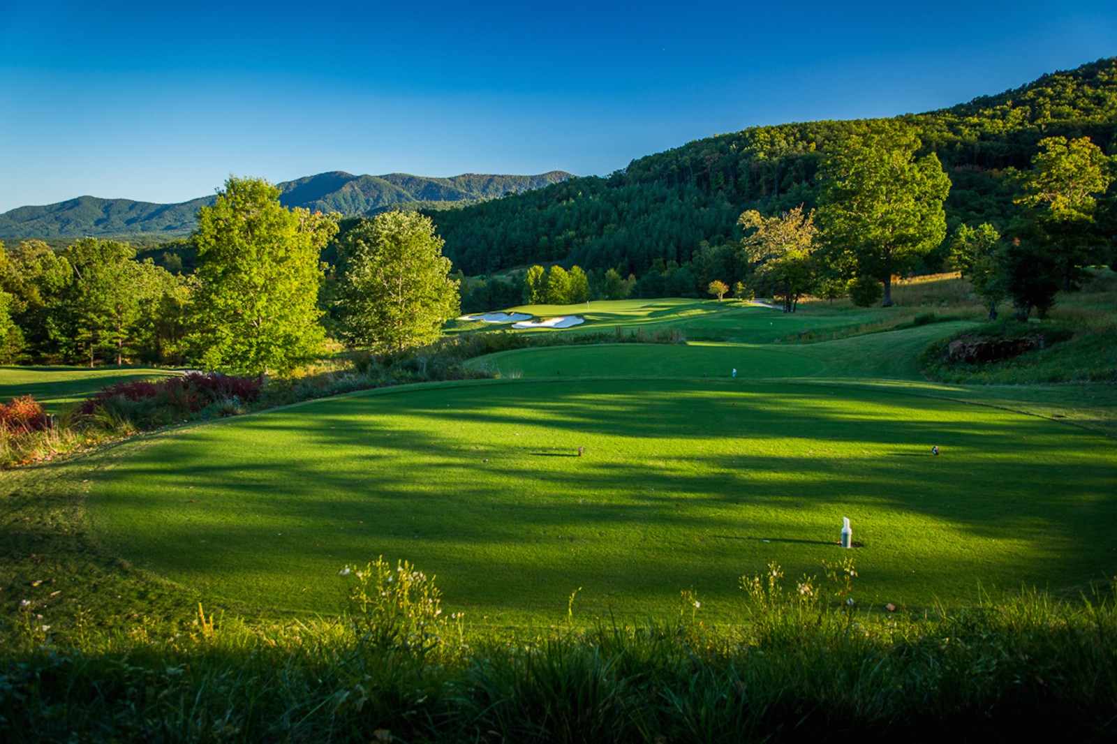 Bright's Creek Golf Club in Mill Spring, North Carolina with views of the Blue Ridge Mountains
