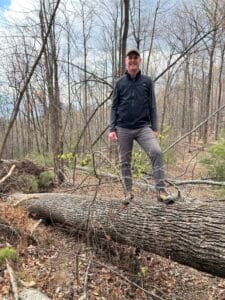 hiker at brights creek
