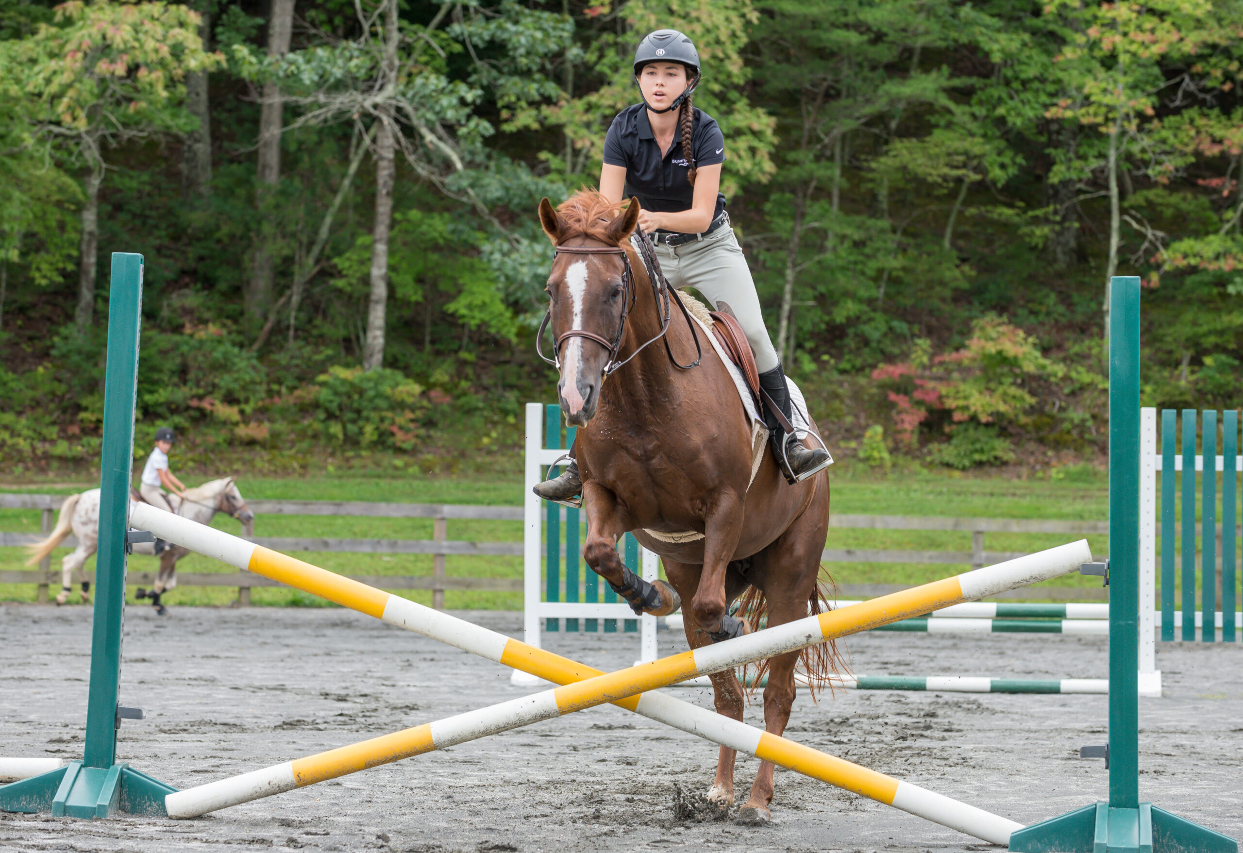 Horse jumps at Bright's Creek Equestrian Club